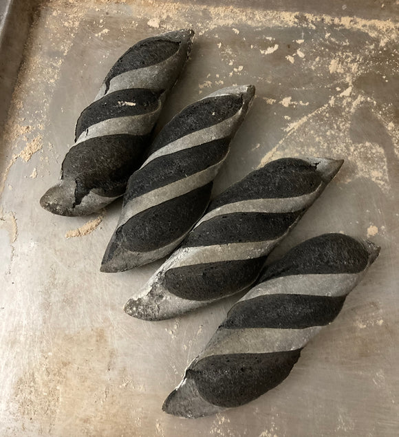 2 CraZy Chocolate Charcoal Baguettes